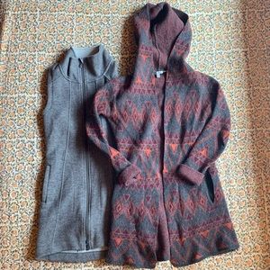 Toad & Co Bundle of Wool Cardigan and Vest